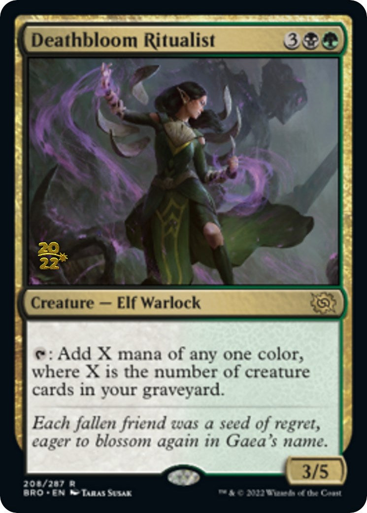 Deathbloom Ritualist [The Brothers' War Prerelease Promos] | Devastation Store