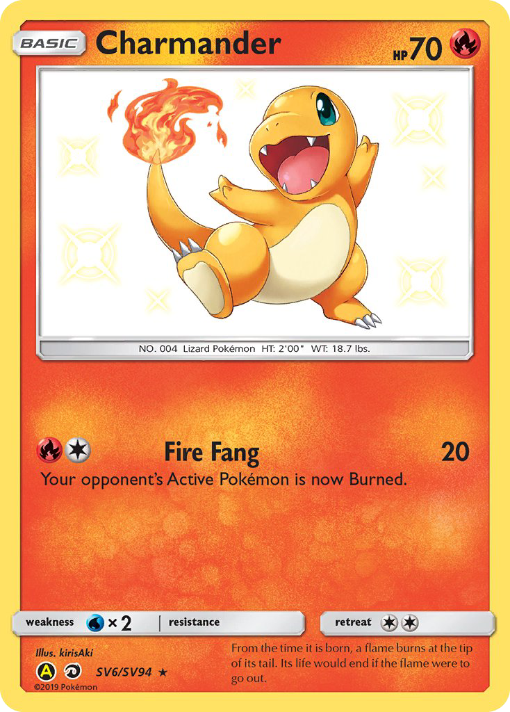 Charmander (SV6/SV94) [Sun & Moon: Hidden Fates - Shiny Vault] | Devastation Store