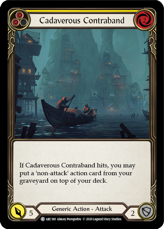 Cadaverous Contraband (Yellow) [ARC180] Unlimited Edition Rainbow Foil - Devastation Store | Devastation Store