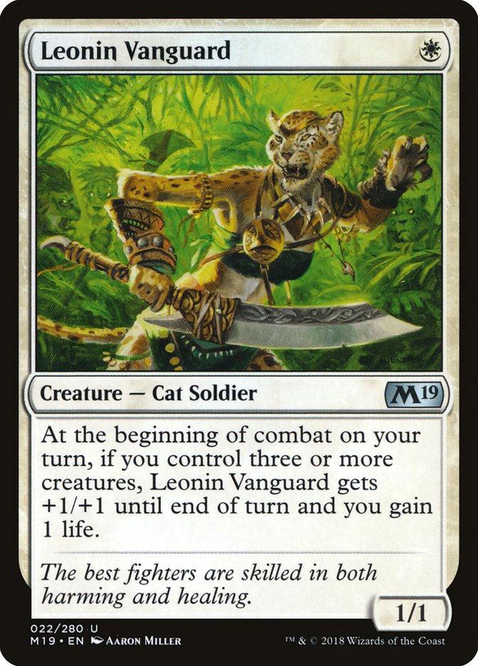 Leonin Vanguard [Core Set 2019] - Devastation Store | Devastation Store