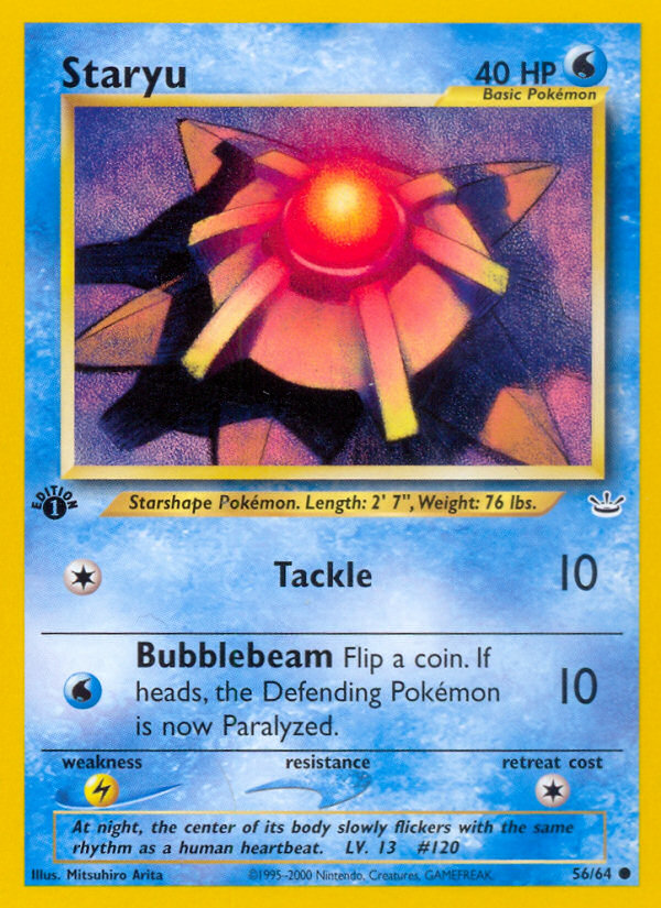 Staryu (56/64) [Neo Revelation 1st Edition] | Devastation Store