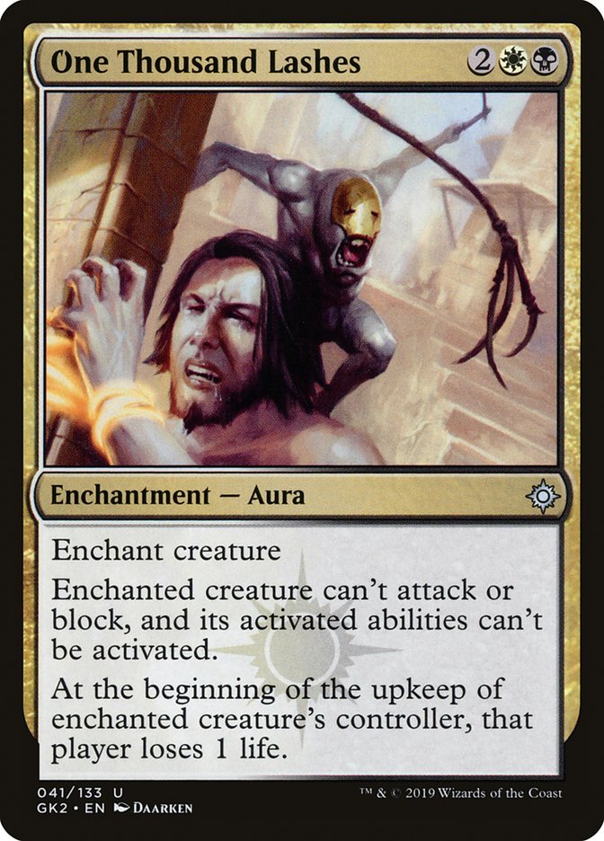 One Thousand Lashes [Ravnica Allegiance Guild Kit] | Devastation Store