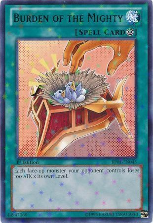 Burden of the Mighty [BP01-EN045] Starfoil Rare | Devastation Store