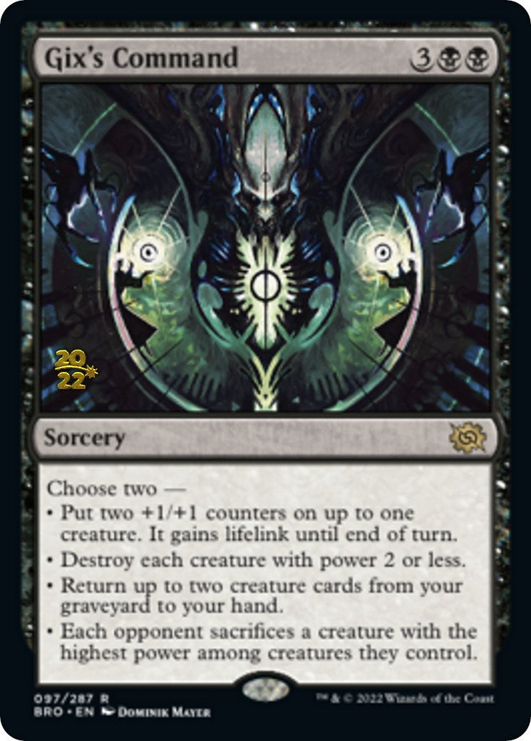 Gix's Command [The Brothers' War Prerelease Promos] | Devastation Store