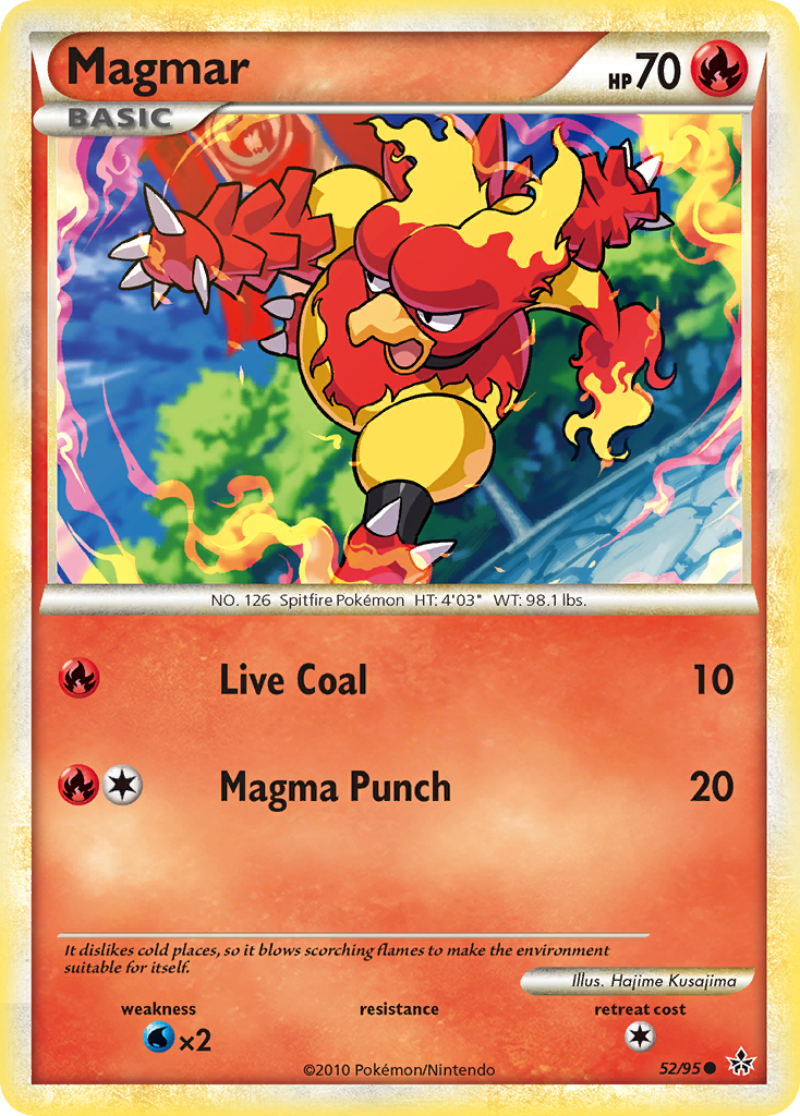 Magmar (52/95) [HeartGold & SoulSilver: Unleashed] | Devastation Store