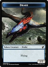 Drake // Human Double-sided Token [Commander 2019 Tokens] | Devastation Store