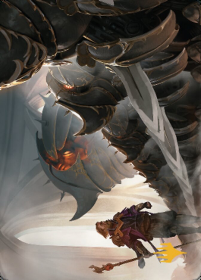 Mass Production Art Card (Gold-Stamped Planeswalker Symbol) [The Brothers' War Art Series] | Devastation Store