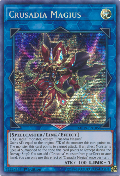 Crusadia Magius [MP19-EN105] Prismatic Secret Rare | Devastation Store