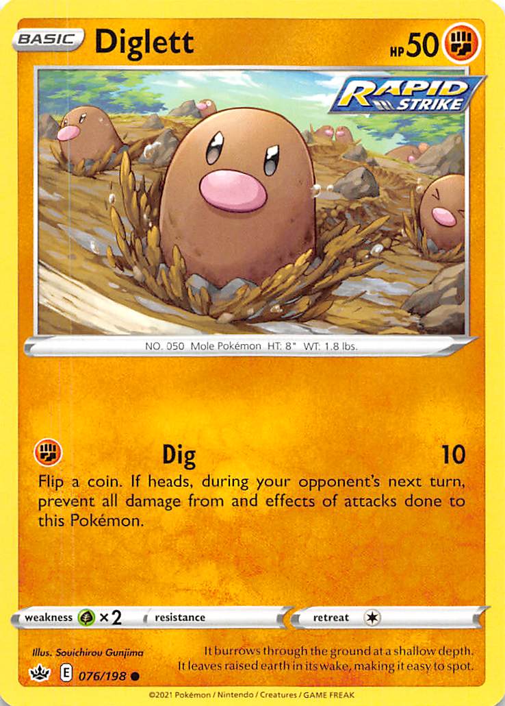 Diglett (076/198) [Sword & Shield: Chilling Reign] | Devastation Store