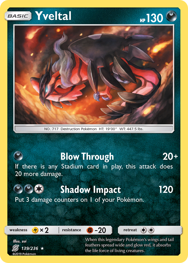 Yveltal (139/236) [Sun & Moon: Unified Minds] | Devastation Store