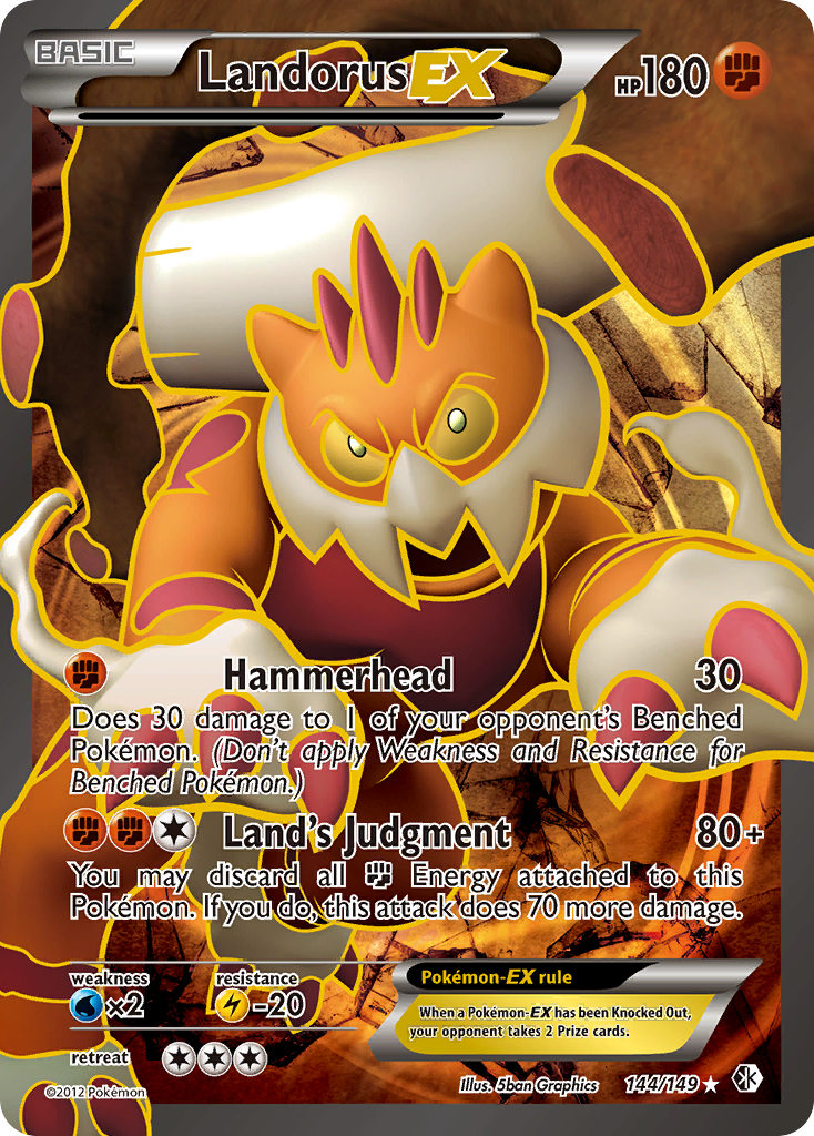 Landorus EX (144/149) [Black & White: Boundaries Crossed] | Devastation Store