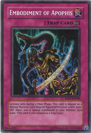 Embodiment of Apophis [RP01-EN098] Secret Rare | Devastation Store