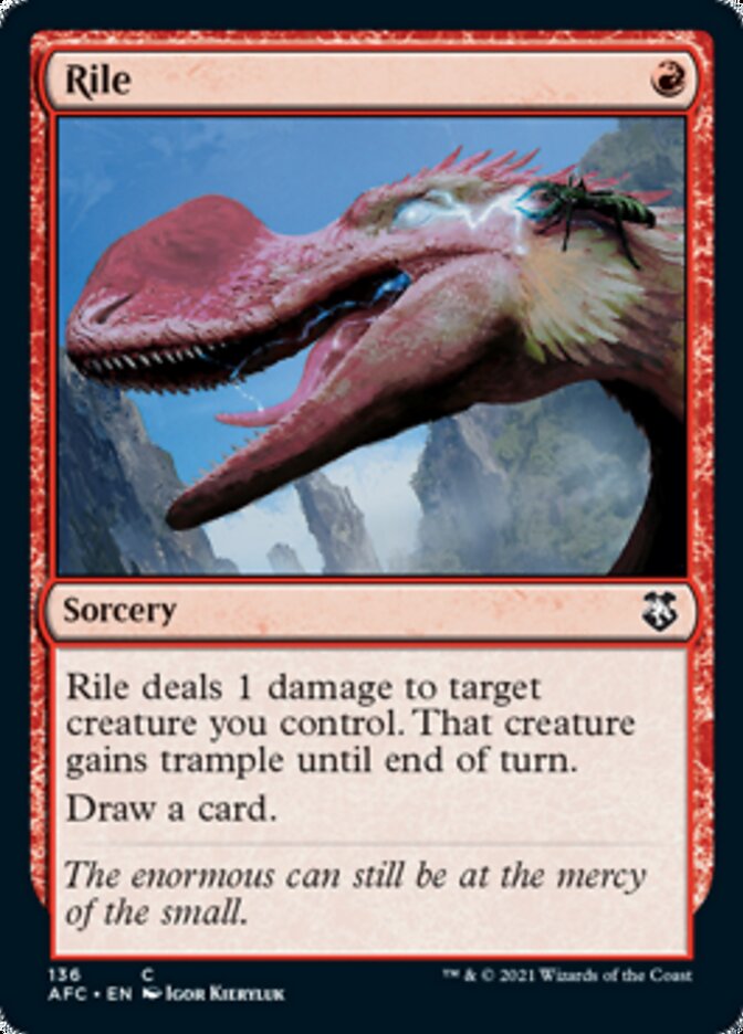 Rile [Dungeons & Dragons: Adventures in the Forgotten Realms Commander] | Devastation Store