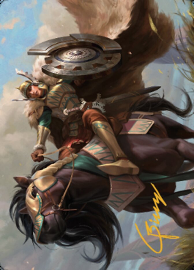 Knight of Dawn's Light Art Card (Gold-Stamped Signature) [Dominaria United Art Series] | Devastation Store