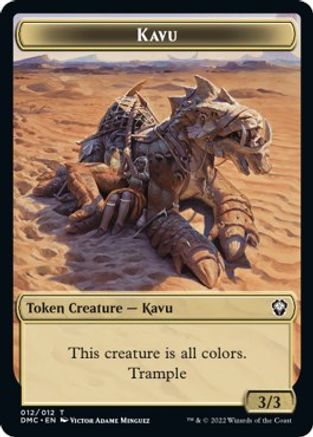 Kavu // Angel Double-sided Token [Dominaria United Commander Tokens] | Devastation Store