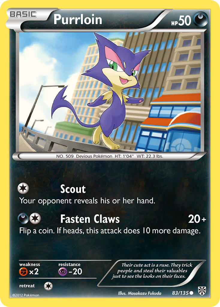 Purrloin (83/135) [Black & White: Plasma Storm] | Devastation Store