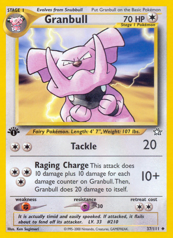 Granbull (37/111) [Neo Genesis 1st Edition] | Devastation Store