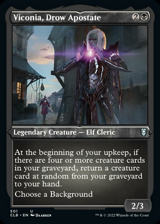 Viconia, Drow Apostate (Foil Etched) [Commander Legends: Battle for Baldur's Gate] | Devastation Store