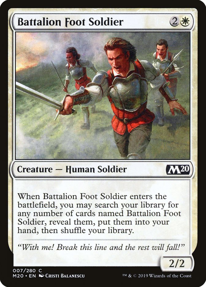 Battalion Foot Soldier [Core Set 2020] | Devastation Store