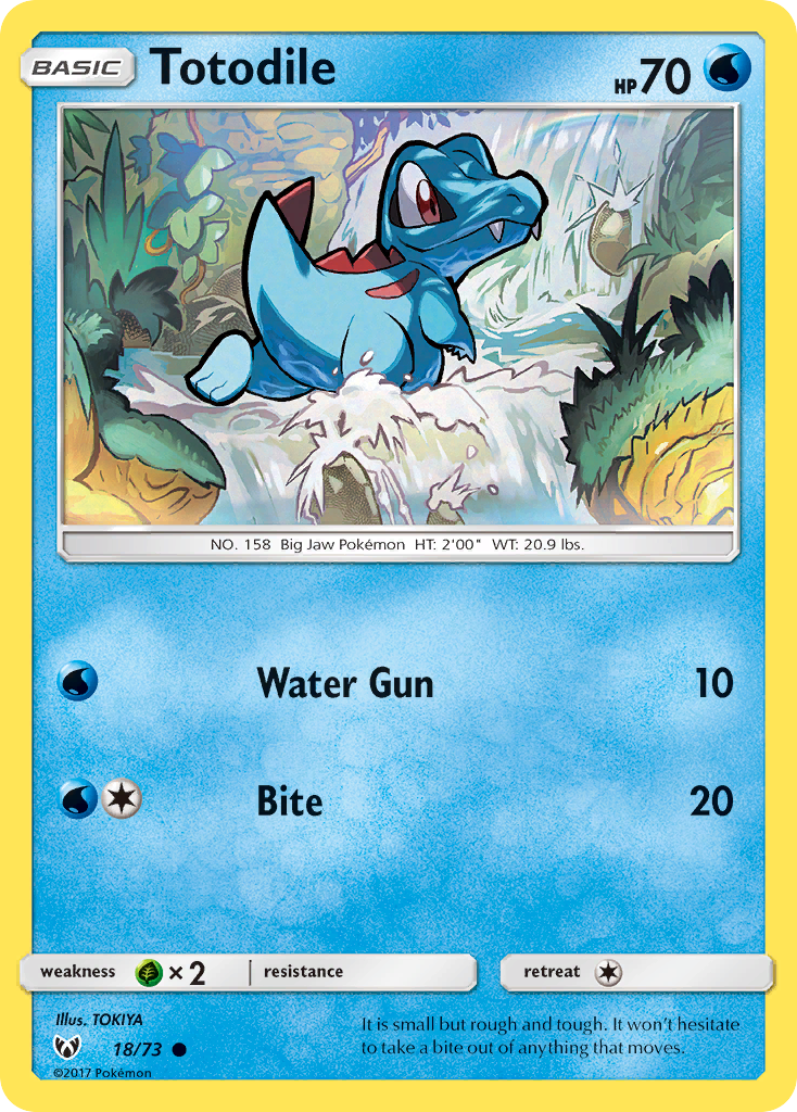 Totodile (18/73) [Sun & Moon: Shining Legends] | Devastation Store