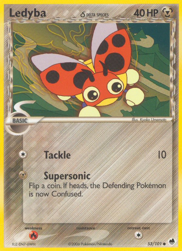 Ledyba (53/101) (Delta Species) [EX: Dragon Frontiers] | Devastation Store