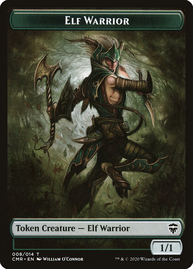 Elf Warrior // Thrull Token [Commander Legends Tokens] | Devastation Store