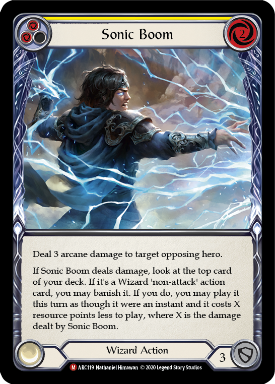 Sonic Boom [ARC119] Unlimited Edition Rainbow Foil - Devastation Store | Devastation Store