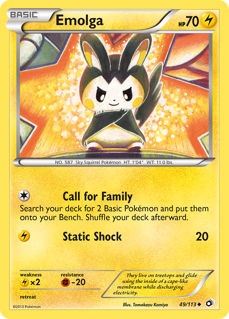 Emolga (49/113) [Black & White: Legendary Treasures] | Devastation Store