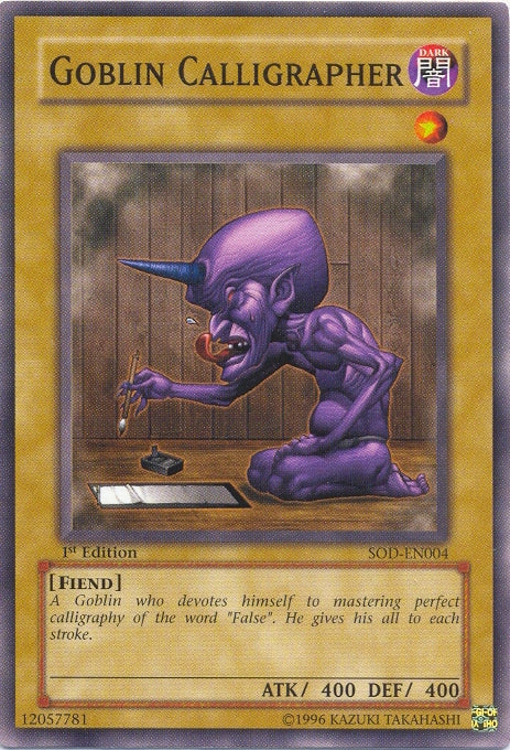 Goblin Calligrapher [SOD-EN004] Common | Devastation Store