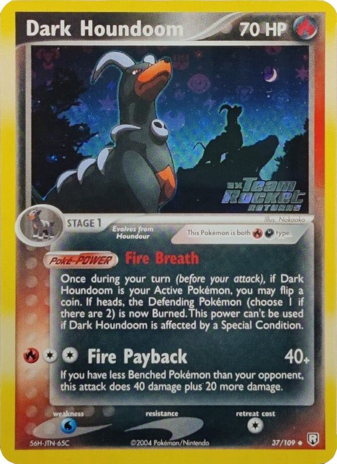 Dark Houndoom (37/109) (Stamped) [EX: Team Rocket Returns] | Devastation Store