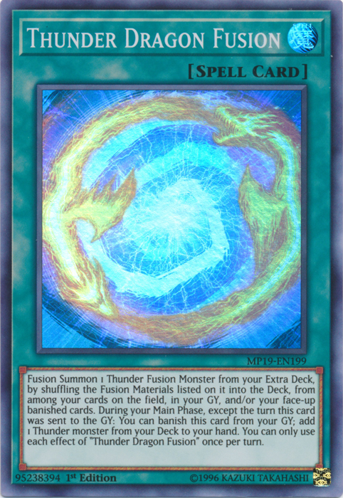 Thunder Dragon Fusion [MP19-EN199] Super Rare | Devastation Store