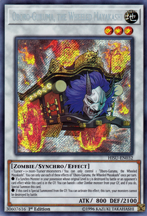 Oboro-Guruma, the Wheeled Mayakashi [HISU-EN032] Secret Rare | Devastation Store