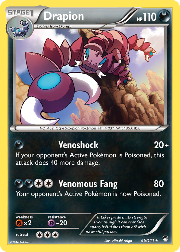 Drapion (65/111) [XY: Furious Fists] | Devastation Store