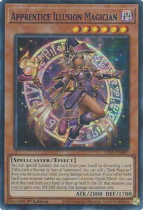 Apprentice Illusion Magician (Blue) [LDS3-EN087] Ultra Rare | Devastation Store