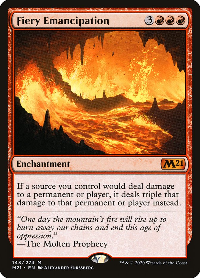Fiery Emancipation [Core Set 2021] | Devastation Store