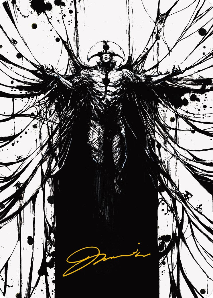 Sinew Dancer Art Card (Gold-Stamped Signature) [Phyrexia: All Will Be One Art Series] | Devastation Store