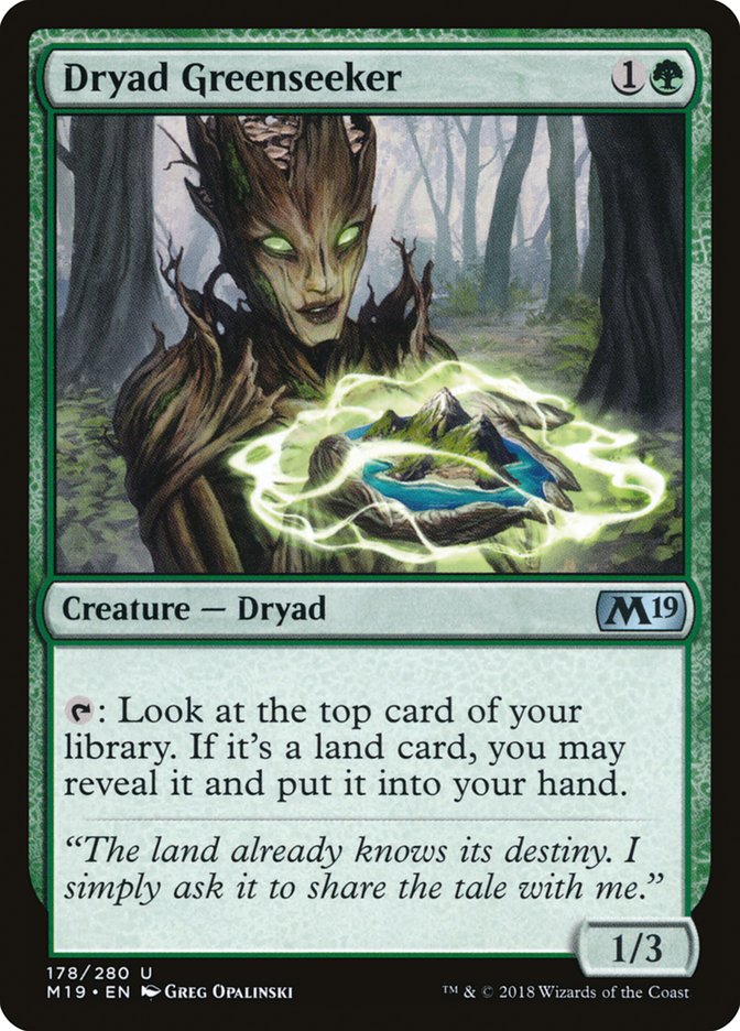 Dryad Greenseeker [Core Set 2019] - Devastation Store | Devastation Store