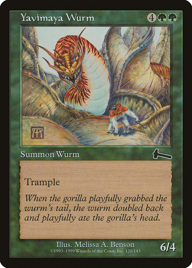 Yavimaya Wurm [Urza's Legacy] | Devastation Store