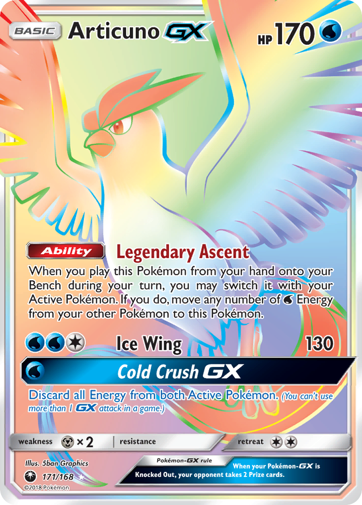 Articuno GX (171/168) [Sun & Moon: Celestial Storm] | Devastation Store