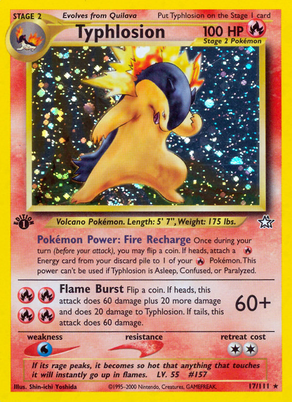 Typhlosion (17/111) [Neo Genesis 1st Edition] | Devastation Store