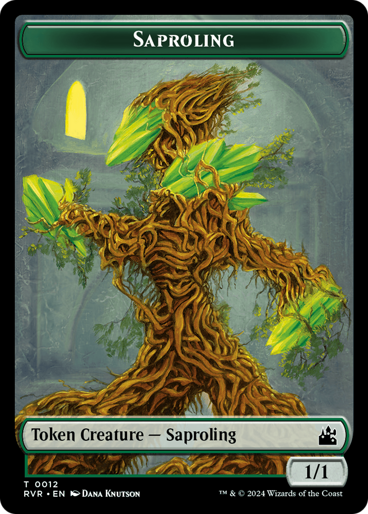 Saproling // Centaur Double-Sided Token [Ravnica Remastered Tokens] | Devastation Store