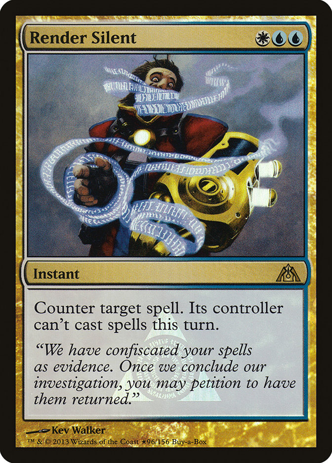Render Silent (Buy-A-Box) [Dragon's Maze Promos] - Devastation Store | Devastation Store