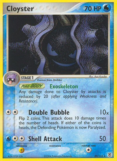 Cloyster (20/112) [EX: FireRed & LeafGreen] | Devastation Store