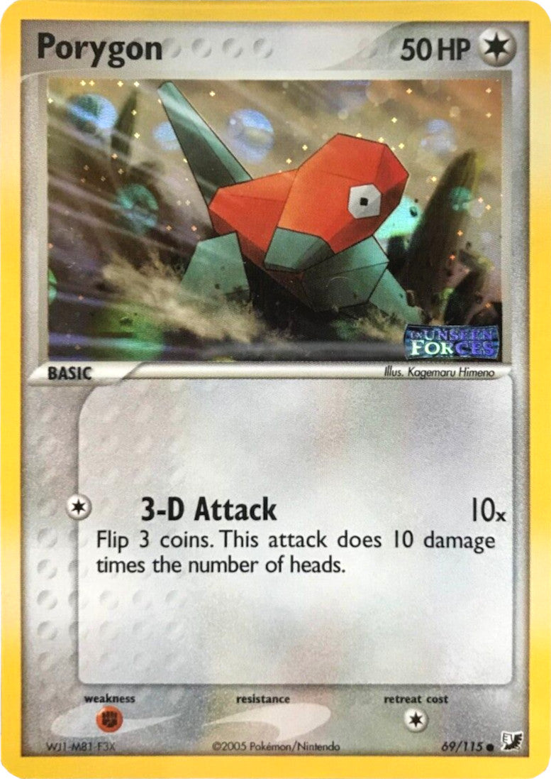 Porygon (69/115) (Stamped) [EX: Unseen Forces] | Devastation Store