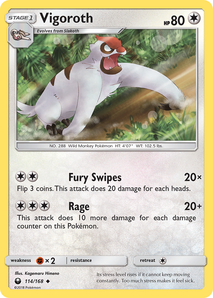Vigoroth (114/168) [Sun & Moon: Celestial Storm] | Devastation Store