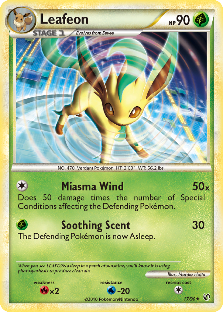 Leafeon (17/90) [HeartGold & SoulSilver: Undaunted] | Devastation Store