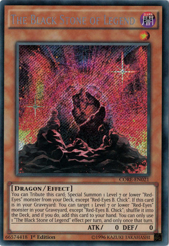 The Black Stone of Legend [CORE-EN021] Secret Rare | Devastation Store