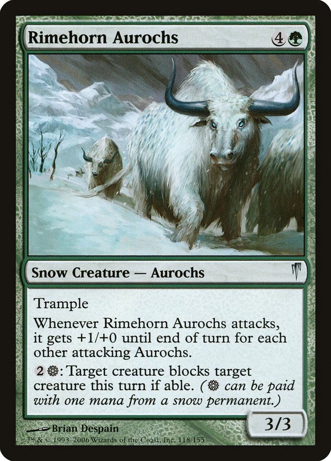 Rimehorn Aurochs [Coldsnap] - Devastation Store | Devastation Store