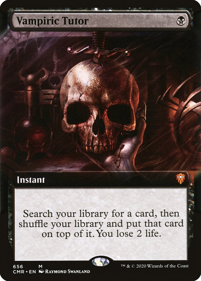 Vampiric Tutor (Extended) [Commander Legends] | Devastation Store
