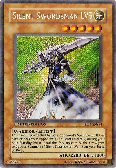 Silent Swordsman LV5 [EEN-ENSE4] Secret Rare | Devastation Store
